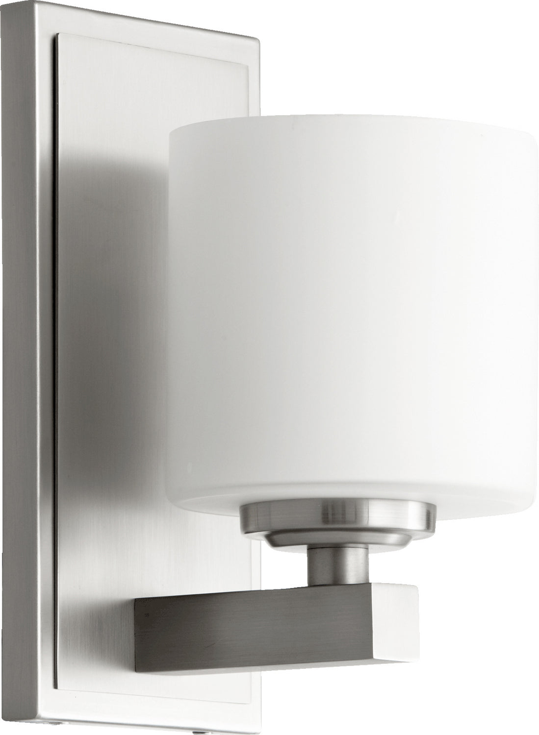 Quorum - 5669-1-65 - One Light Wall Mount - 5669 Cylinder Lighting Series - Satin Nickel