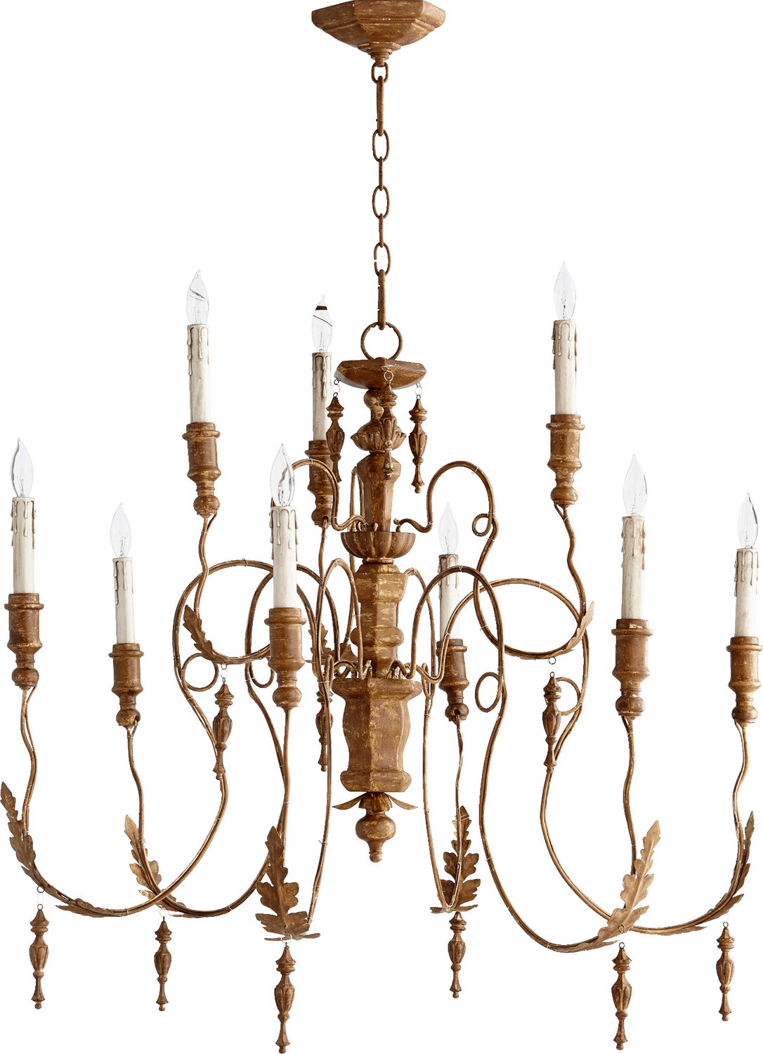 Quorum - 6006-9-94 - Nine Light Chandelier - Salento - French Umber