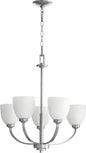 Quorum - 6060-5-64 - Five Light Chandelier - Reyes - Classic Nickel