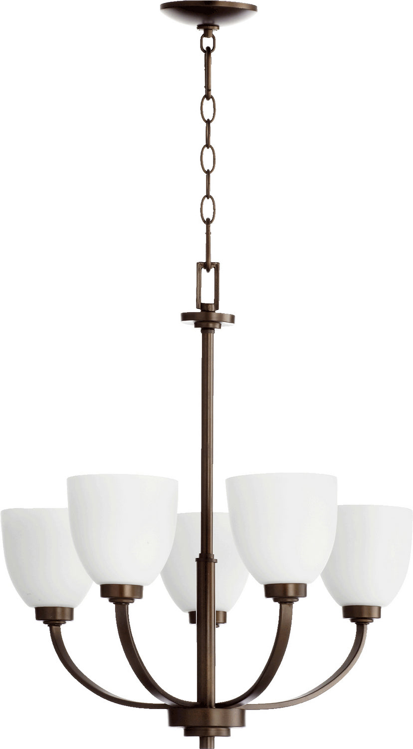 Quorum - 6060-5-86 - Five Light Chandelier - Reyes - Oiled Bronze