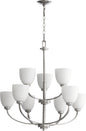 Quorum - 6060-9-64 - Nine Light Chandelier - Reyes - Classic Nickel