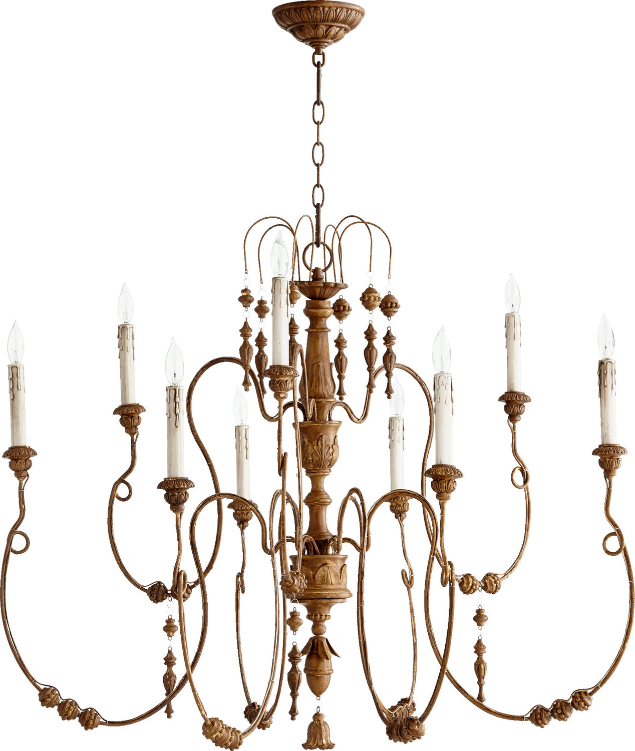 Quorum - 6206-9-94 - Nine Light Chandelier - Salento - French Umber