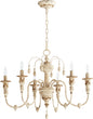 Quorum - 6316-6-70 - Six Light Chandelier - Salento - Persian White