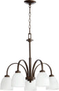 Quorum - 6360-5-86 - Five Light Chandelier - Reyes - Oiled Bronze