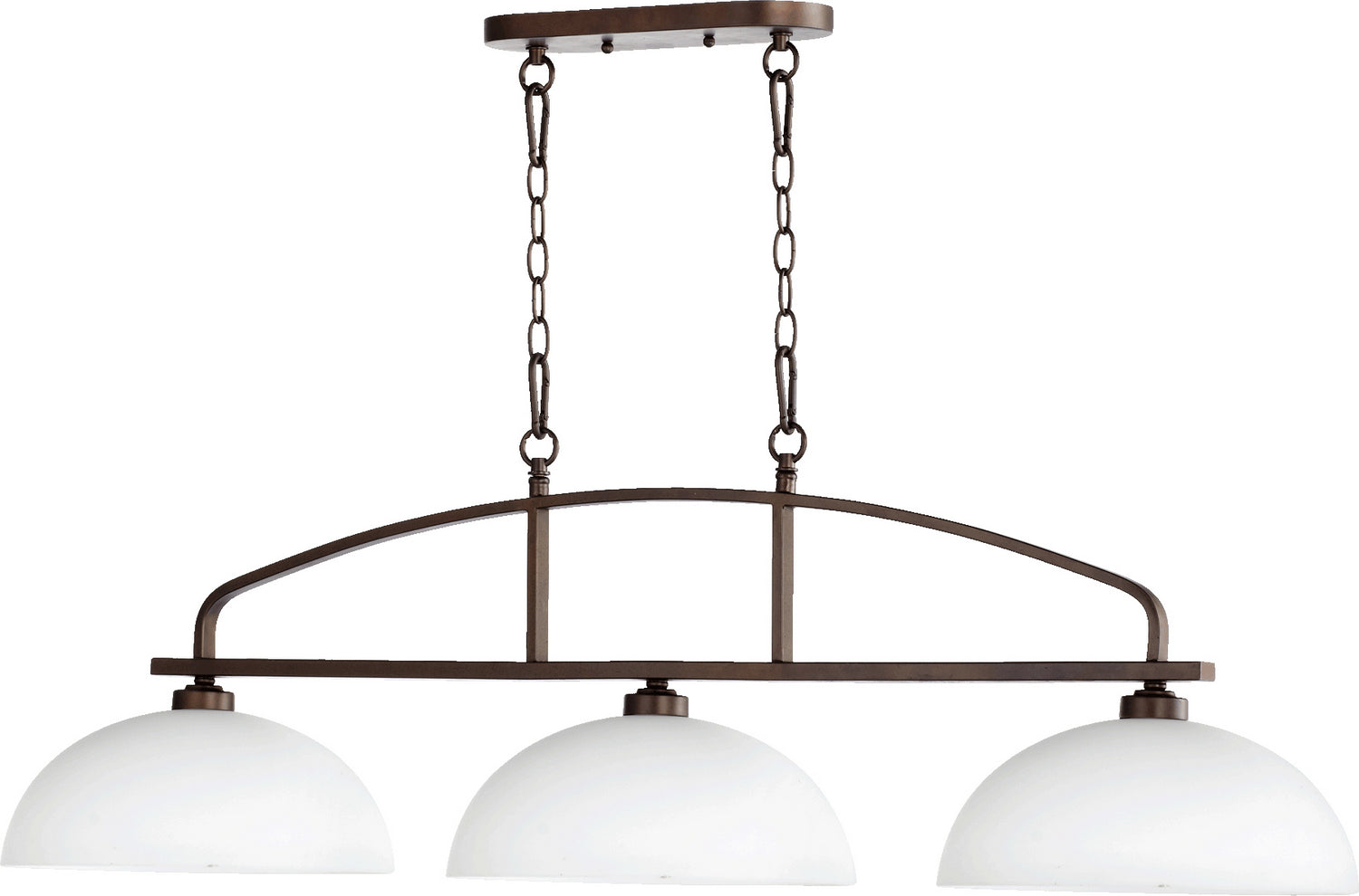 Quorum - 6660-3-86 - Three Light Island Pendant - Reyes - Oiled Bronze