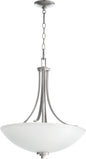 Quorum - 8060-4-64 - Four Light Pendant - Reyes - Classic Nickel