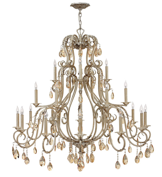 Hinkley - 4779SL - LED Foyer Chandelier - Carlton - Silver Leaf