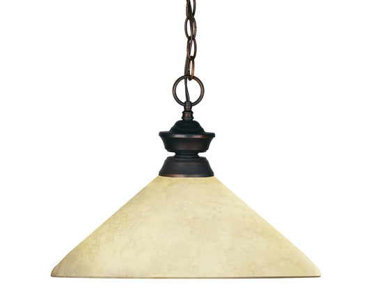 Z-Lite - 100701OB-AGM14 - One Light Pendant - Riviera - Olde Bronze