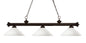 Z-Lite - 200-3BRZ-AMO14 - Three Light Billiard - Riviera - Bronze