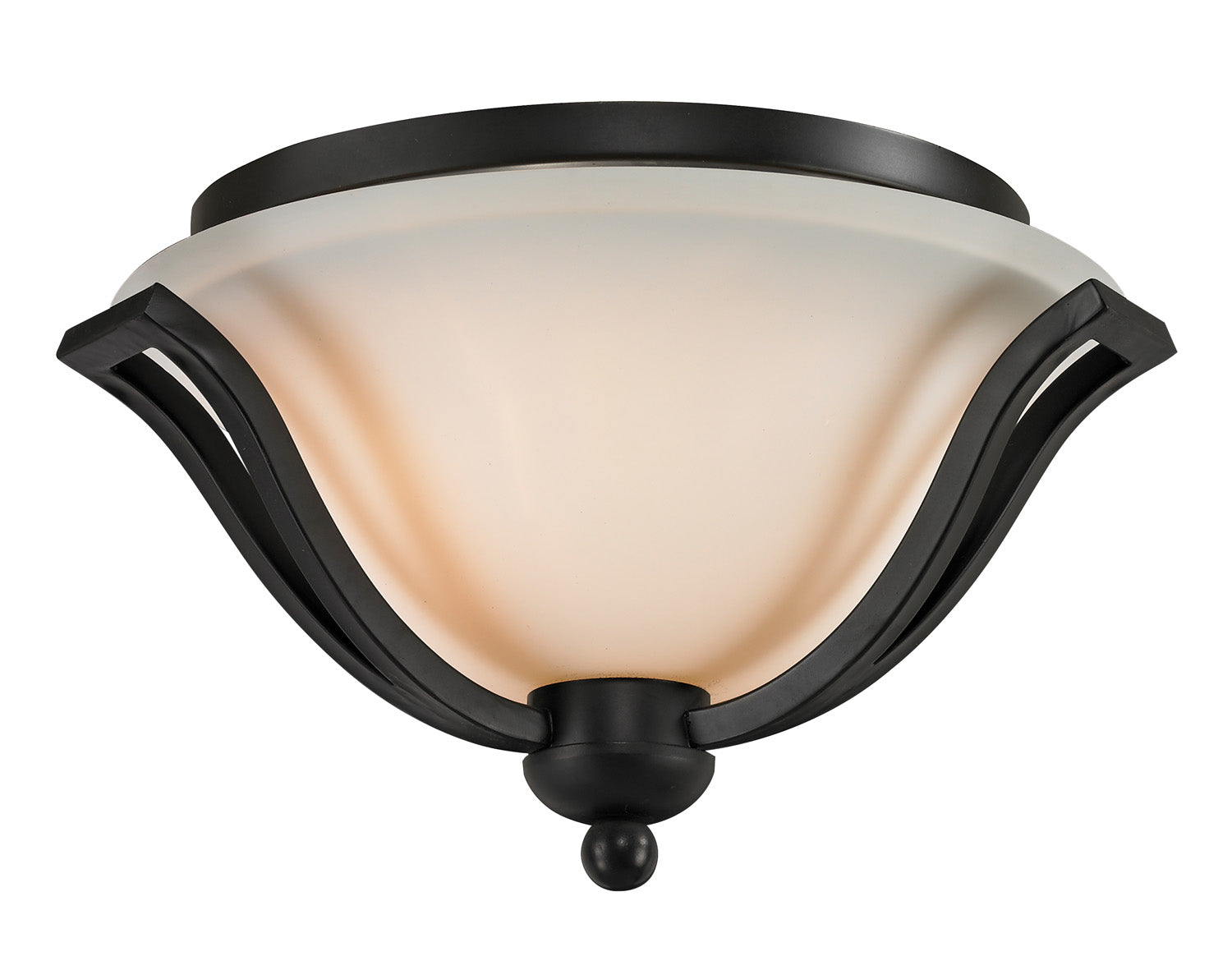 Z-Lite - 703F2-MB - Two Light Flush Mount - Lagoon - Matte Black