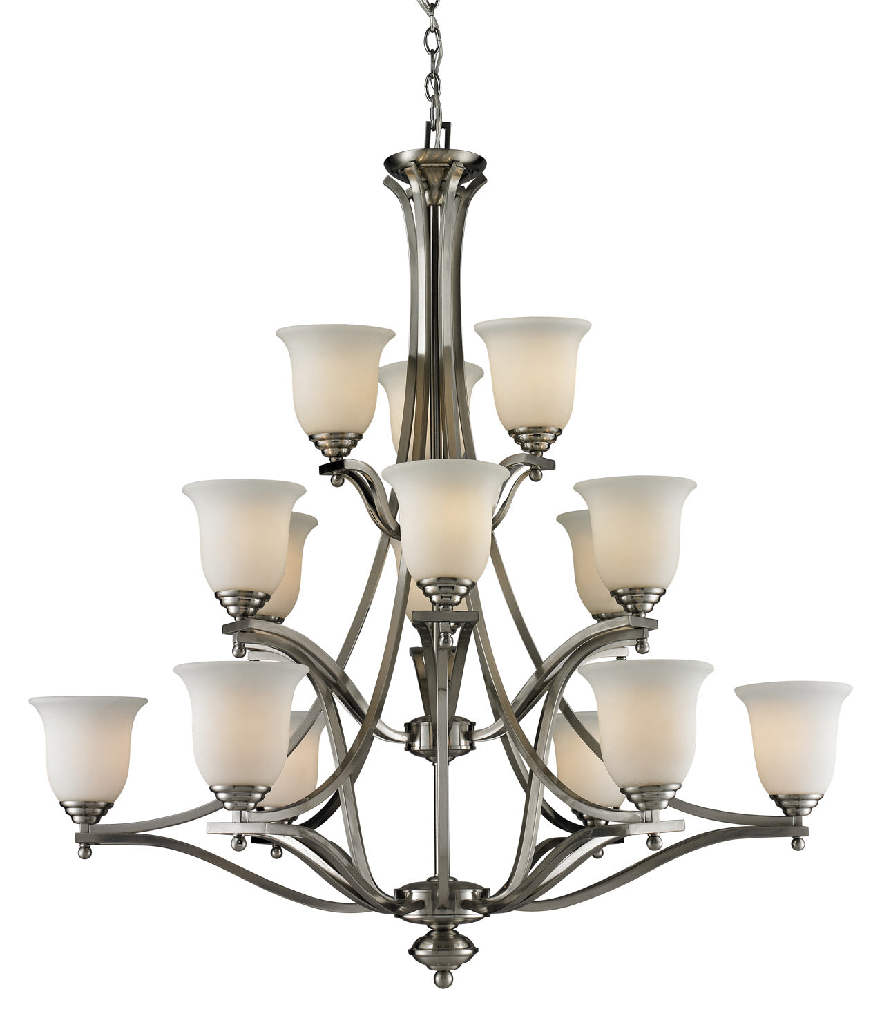 Z-Lite - 704-15-BN - 15 Light Chandelier - Lagoon - Brushed Nickel