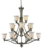 Z-Lite - 704-15-BN - 15 Light Chandelier - Lagoon - Brushed Nickel