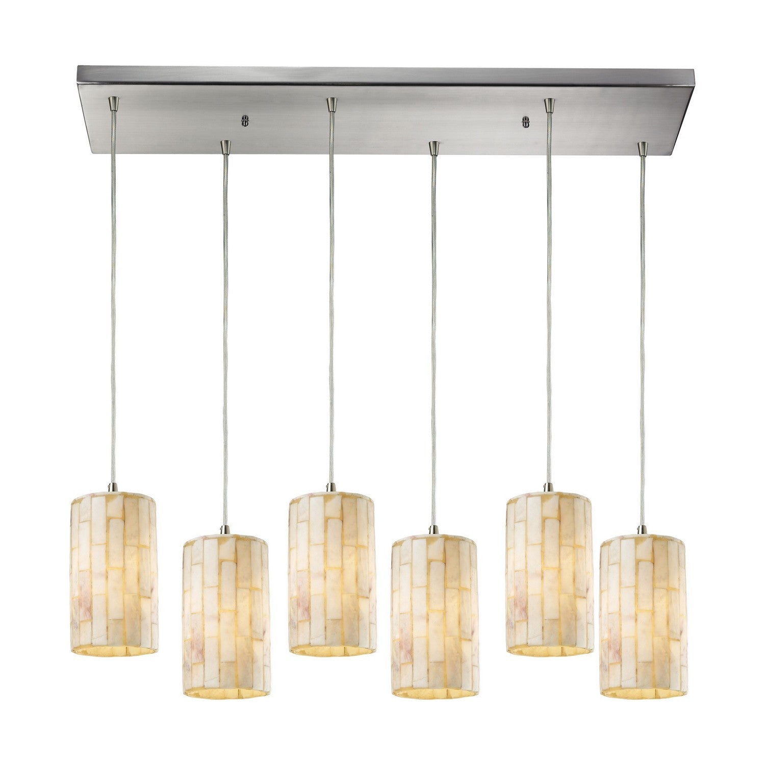 ELK Home - 10147/6RC - Six Light Pendant - Coletta - Satin Nickel