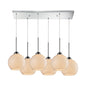 ELK Home - 10240/6RC-WH - Six Light Pendant - Cassandra - Polished Chrome