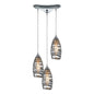 ELK Home - 31338/3VINW - Three Light Pendant - Twister - Polished Chrome