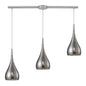 ELK Home - 31341/3L-SN - Three Light Pendant - Lindsey - Satin Nickel