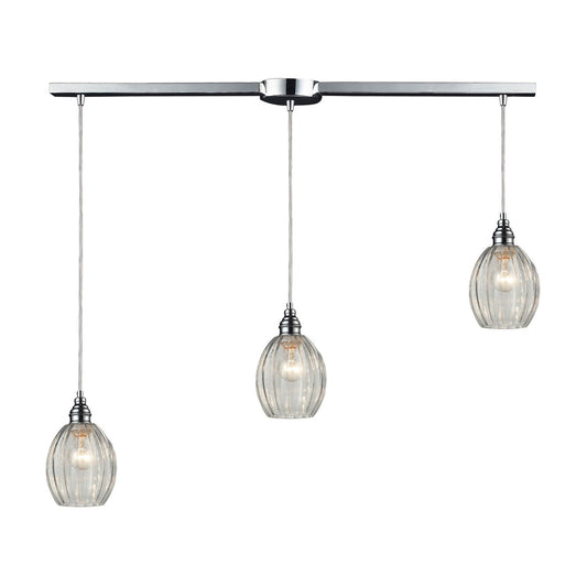 ELK Home - 46017/3L - Three Light Pendant - Danica - Polished Chrome