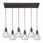 ELK Home - 60047-6RC - Six Light Pendant - Menlow Park - Oil Rubbed Bronze