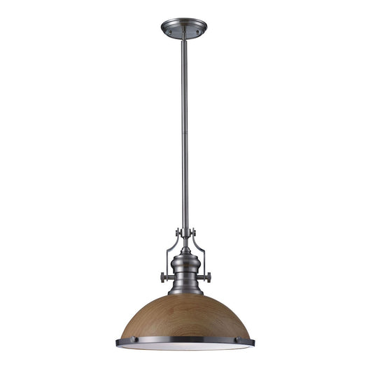 ELK Home - 66674-1 - One Light Pendant - Chadwick - Satin Nickel
