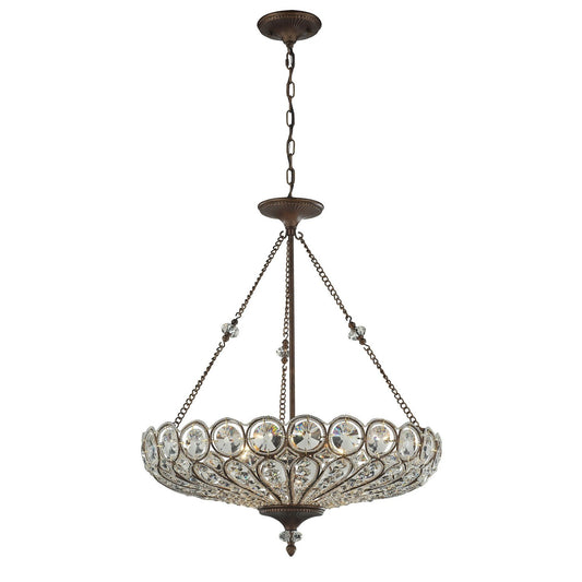 ELK Home - 12025/6 - Six Light Chandelier - Christina - Mocha