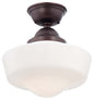 Minka-Lavery - 2257-576 - One Light Semi Flush Mount - Brushed Bronze