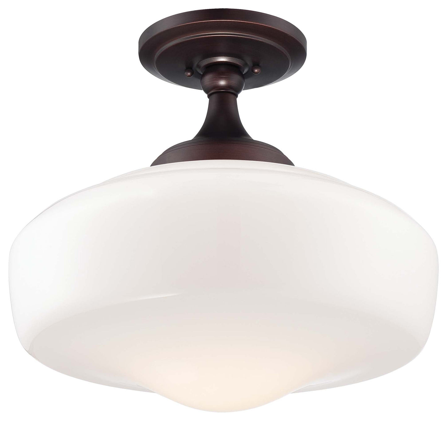 Minka-Lavery - 2259-576 - One Light Semi Flush Mount - Brushed Bronze