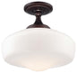 Minka-Lavery - 2259-576 - One Light Semi Flush Mount - Brushed Bronze