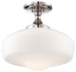 Minka-Lavery - 2259-613 - One Light Semi Flush Mount - Polished Nickel