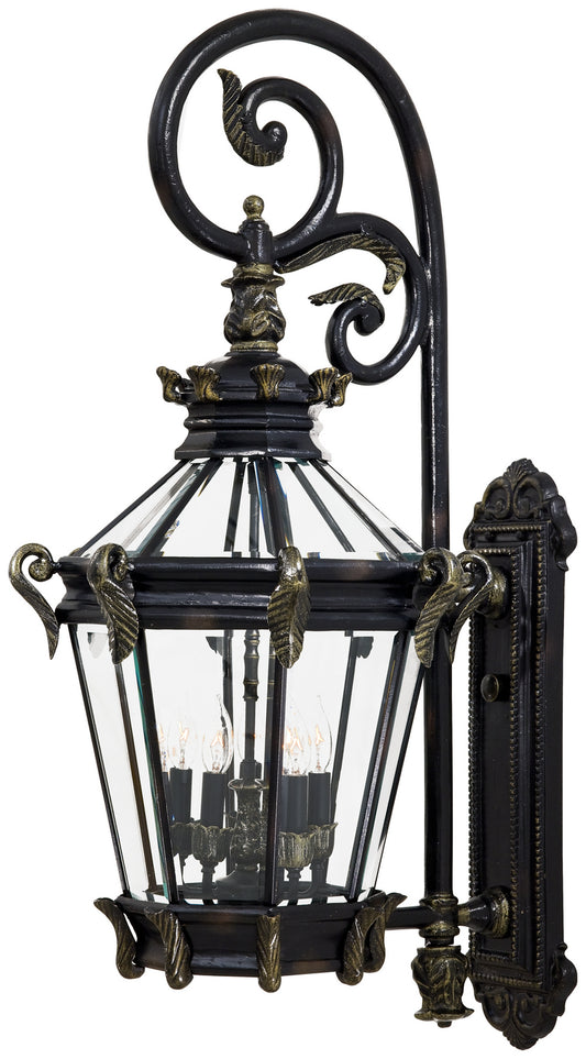 Minka-Lavery - 8933-95 - Five Light Wall Mount - Stratford Hall - Heritage W/ Gold Highlights