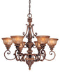 Minka-Lavery - 1356-177 - Six Light Chandelier - Illuminati - Illuminati Bronze