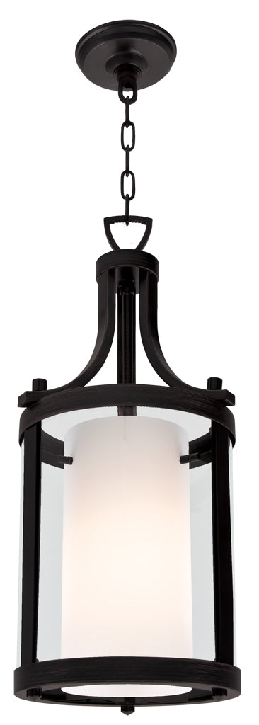 DVI Lighting - DVP9010GR-OP - One Light Pendant - Essex - Graphite With Half Opal Glass