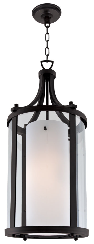 DVI Lighting - DVP9011GR-OP - Two Light Pendant - Essex - Graphite With Half Opal Glass