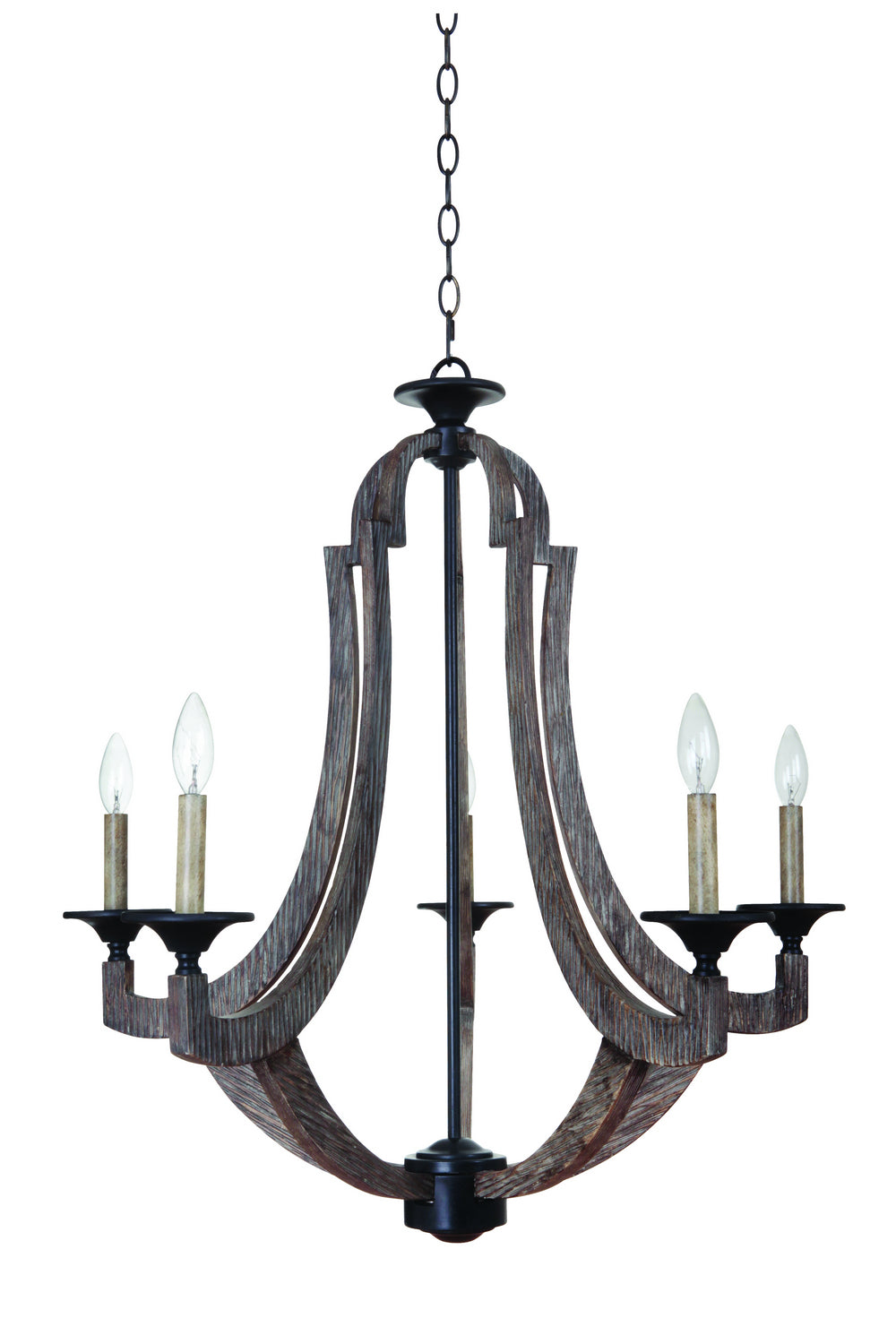 Craftmade - 35125-WP - Five Light Chandelier - Winton - Weathered Pine