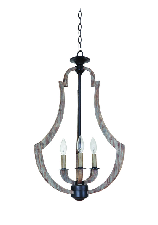 Craftmade - 35133-WP - Three Light Foyer - Winton - Weathered Pine