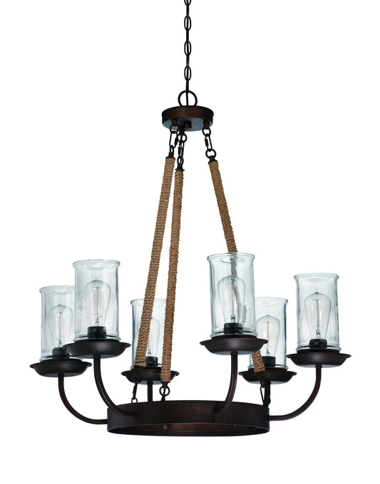 Craftmade - 36126-ABZ - Six Light Chandelier - Thornton - Aged Bronze Brushed