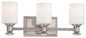 Minka-Lavery - 5173-84 - Three Light Bath - Harbour Point - Brushed Nickel