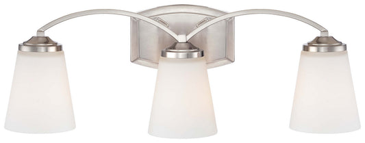 Minka-Lavery - 6963-84 - Three Light Bath - Overland Park - Brushed Nickel