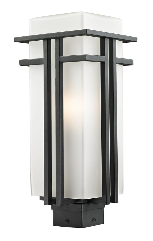 Z-Lite - 549PHB-BK - One Light Outdoor Post Mount - Abbey - Black