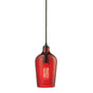 ELK Home - 10331/1HRD - One Light Mini Pendant - Hammered Glass - Oil Rubbed Bronze