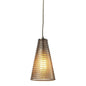 ELK Home - 10333/1 - One Light Mini Pendant - Ribbed Glass - Satin Nickel