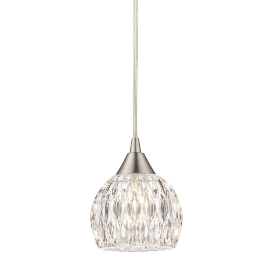 ELK Home - 10342/1 - LED Mini Pendant - Kersey - Satin Nickel