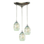 ELK Home - 31348/3MN - Three Light Pendant - Vines - Satin Nickel