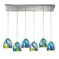 ELK Home - 31445/6RC-TB - Six Light Pendant - Colorwave - Satin Nickel