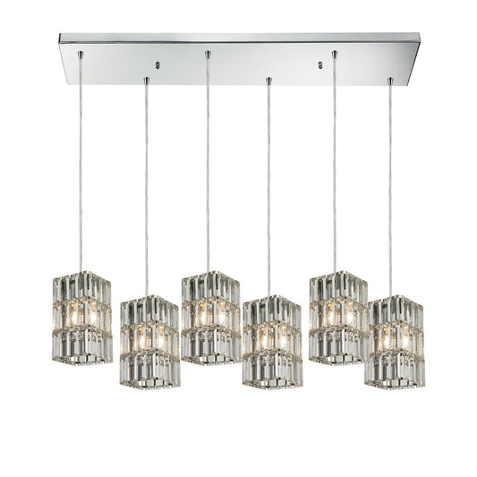 ELK Home - 31488/6RC - Six Light Pendant - Cynthia - Polished Chrome