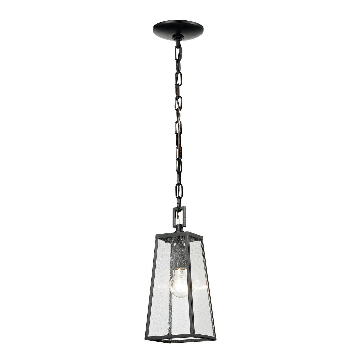 ELK Home - 45092/1 - One Light Outdoor Pendant - Meditterano - Matte Black
