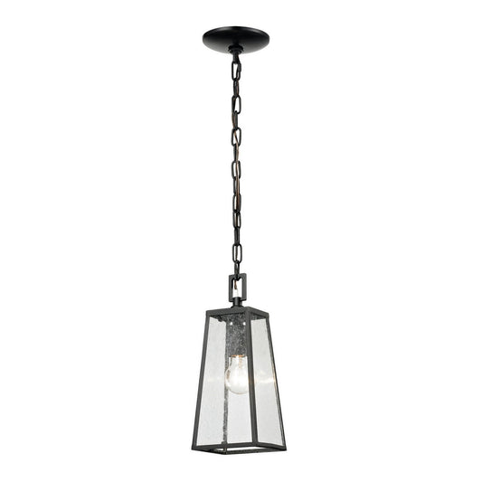 ELK Home - 45092/1 - One Light Outdoor Pendant - Meditterano - Matte Black