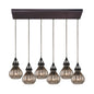 ELK Home - 46024/6RC - Six Light Pendant - Danica - Oil Rubbed Bronze