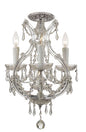 Crystorama - 4473-CH-CL-S_CEILING - Four Light Semi Flush Mount - Maria Theresa - Polished Chrome