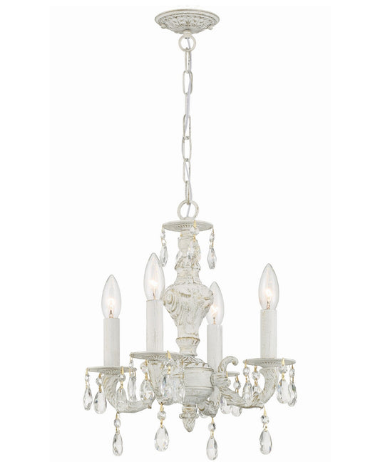 Crystorama - 5024-AW-CL-S - Four Light Mini Chandelier - Paris Market - Antique White
