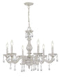 Crystorama - 5036-AW-CL-S - Six Light Chandelier - Paris Market - Antique White